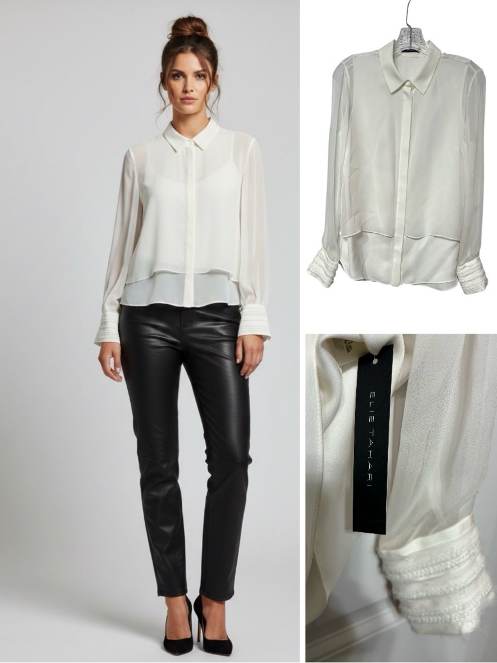 Elie Tahari NWT 100% silk blouse